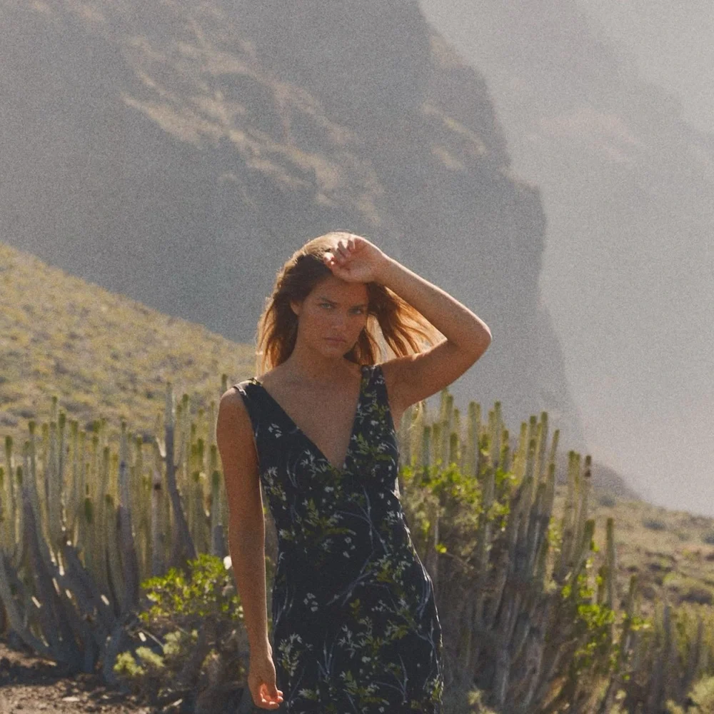 Elegant Black Floral Zara Maxi Dress